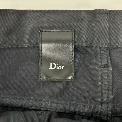 Dior HOMME ディオールオム 08AW クリス期　8H3111080909 ブラック コットン コーティング ストレッチ スキニー パンツ ボトムス