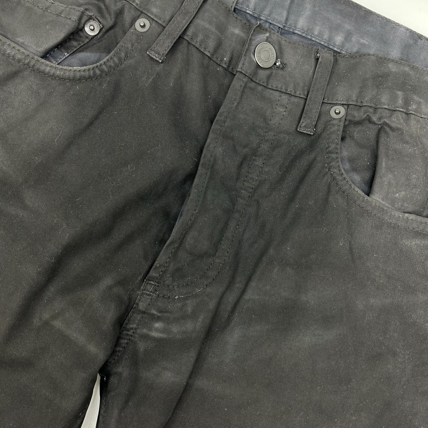 Dior HOMME ディオールオム 08AW クリス期　8H3111080909 ブラック コットン コーティング ストレッチ スキニー パンツ ボトムス