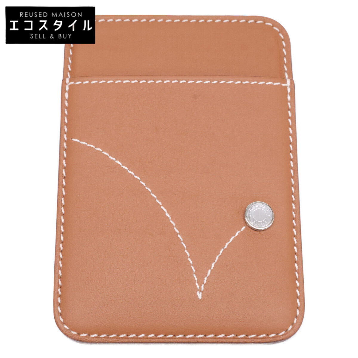 HERMES エルメス 【新品同様】W刻 MagSafe エマン ルボン カードケース