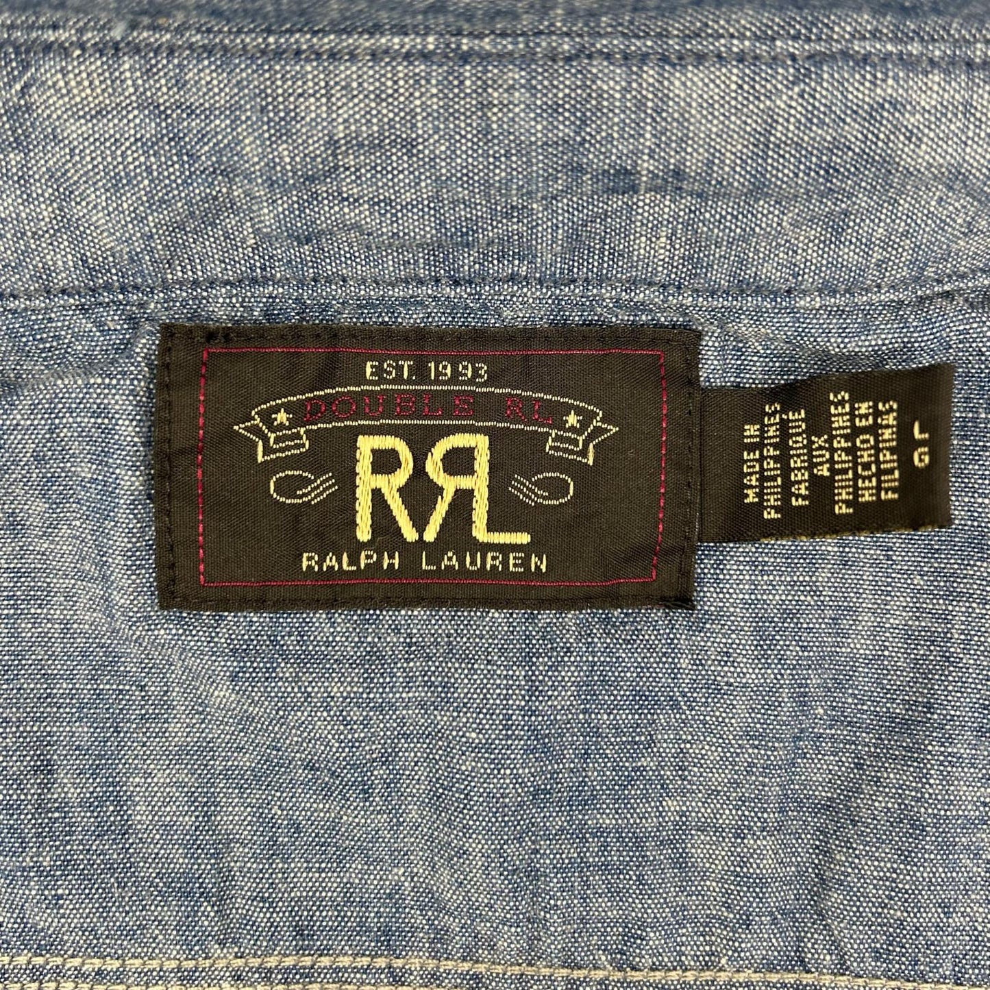 RRL ダブルアールエル 782751203001 24SS インディゴシャンブレーワークシャツ トップス