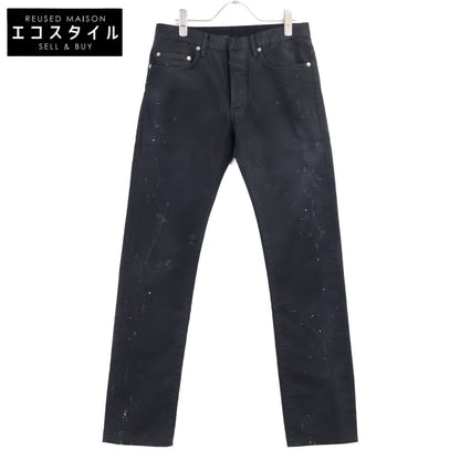 Dior HOMME ディオールオム 【国内正規】クリス期　003D002TY061 ペイント加工 ボタンフライ スリム ストレートパンツ ボトムス