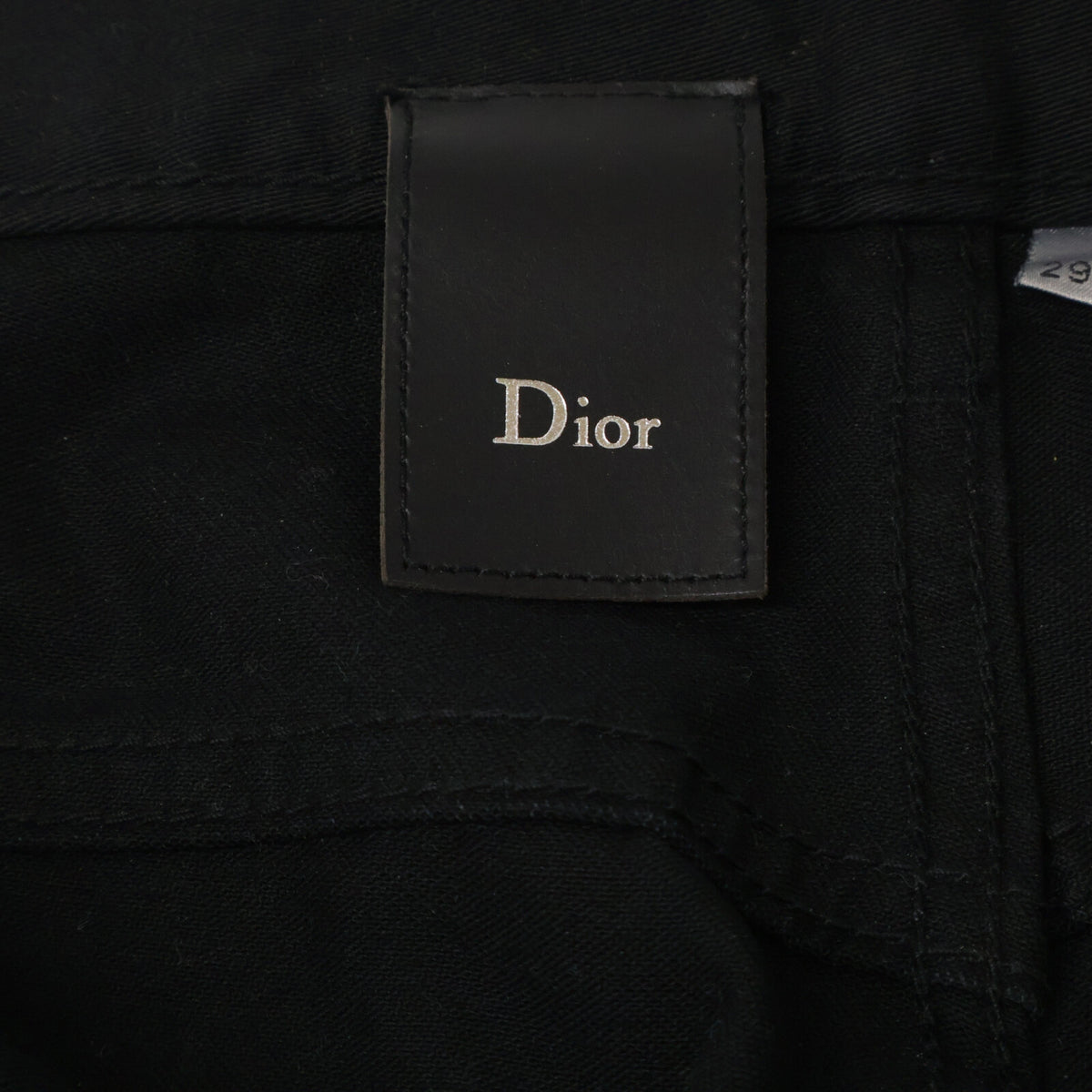 Dior HOMME ディオールオム 【国内正規】クリス期　003D002TY061 ペイント加工 ボタンフライ スリム ストレートパンツ ボトムス