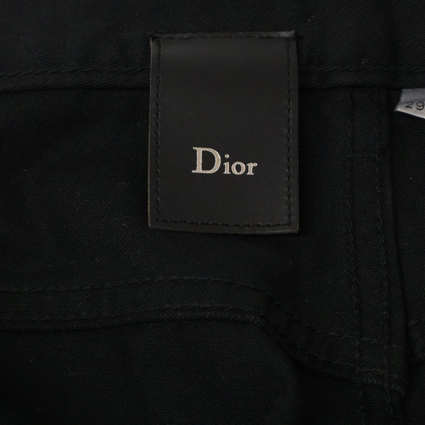 Dior HOMME ディオールオム 【国内正規】クリス期　003D002TY061 ペイント加工 ボタンフライ スリム ストレートパンツ ボトムス
