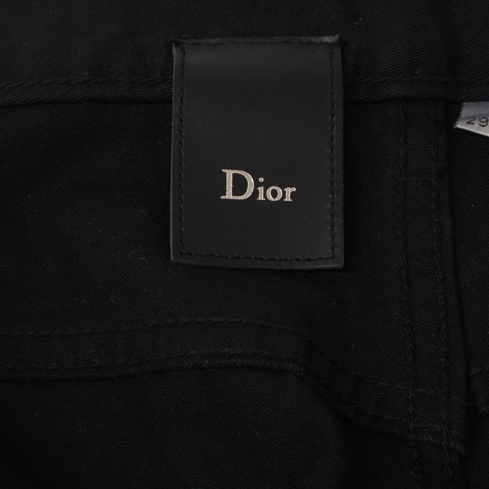 Dior HOMME ディオールオム 【国内正規】クリス期　003D002TY061 ペイント加工 ボタンフライ スリム ストレートパンツ ボトムス