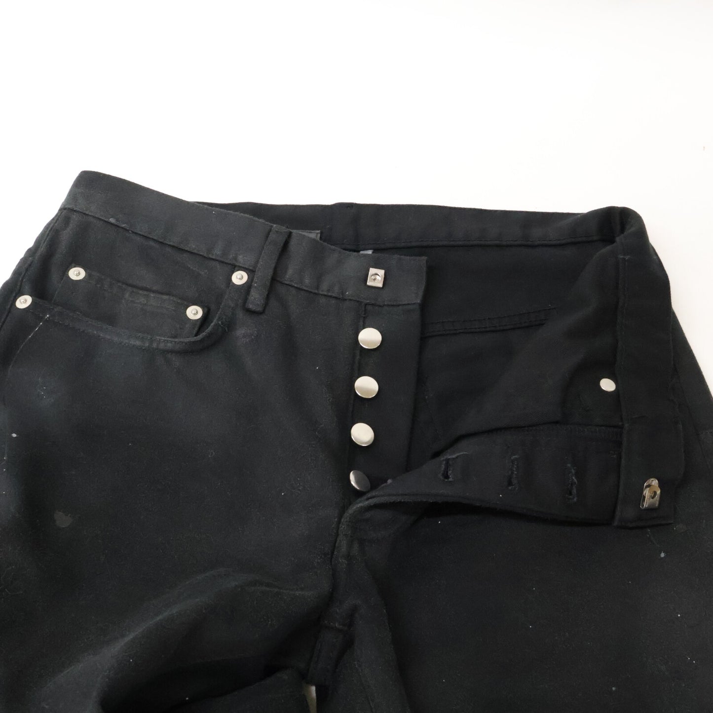 Dior HOMME ディオールオム 【国内正規】クリス期　003D002TY061 ペイント加工 ボタンフライ スリム ストレートパンツ ボトムス