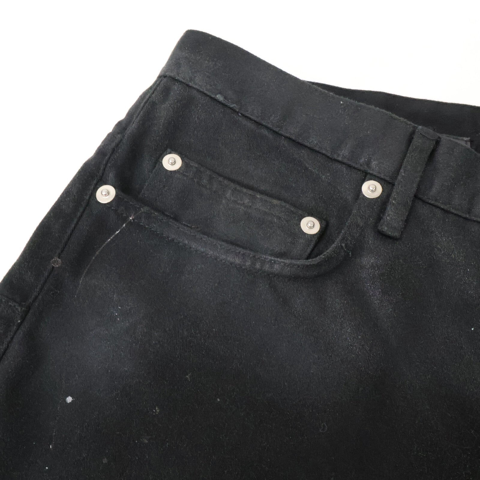 Dior HOMME ディオールオム 【国内正規】クリス期　003D002TY061 ペイント加工 ボタンフライ スリム ストレートパンツ ボトムス