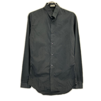 Dior HOMME ディオールオム 163C505A1581 ダークネイビー スタンドカラー コットンブロード ドレス シャツ トップス