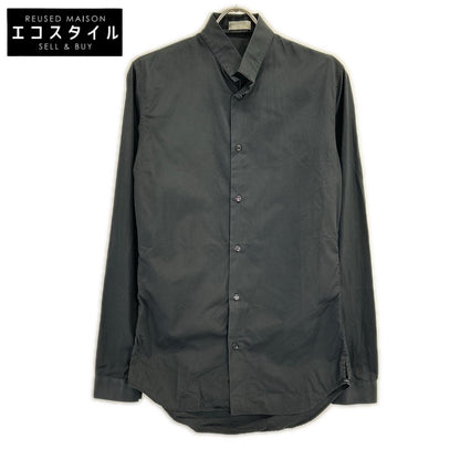 Dior HOMME ディオールオム 163C505A1581 ダークネイビー スタンドカラー コットンブロード ドレス シャツ トップス