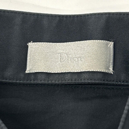 Dior HOMME ディオールオム 163C505A1581 ダークネイビー スタンドカラー コットンブロード ドレス シャツ トップス