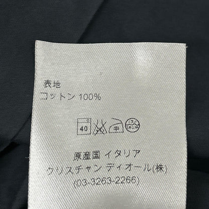 Dior HOMME ディオールオム 163C505A1581 ダークネイビー スタンドカラー コットンブロード ドレス シャツ トップス