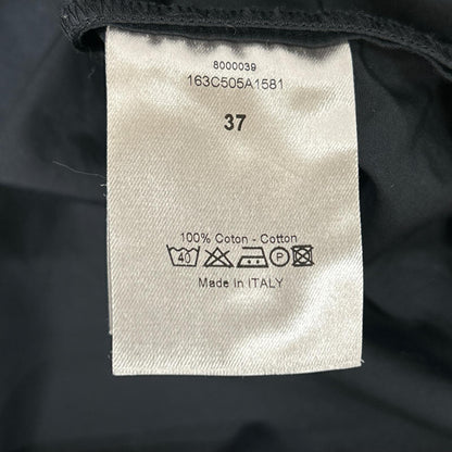 Dior HOMME ディオールオム 163C505A1581 ダークネイビー スタンドカラー コットンブロード ドレス シャツ トップス