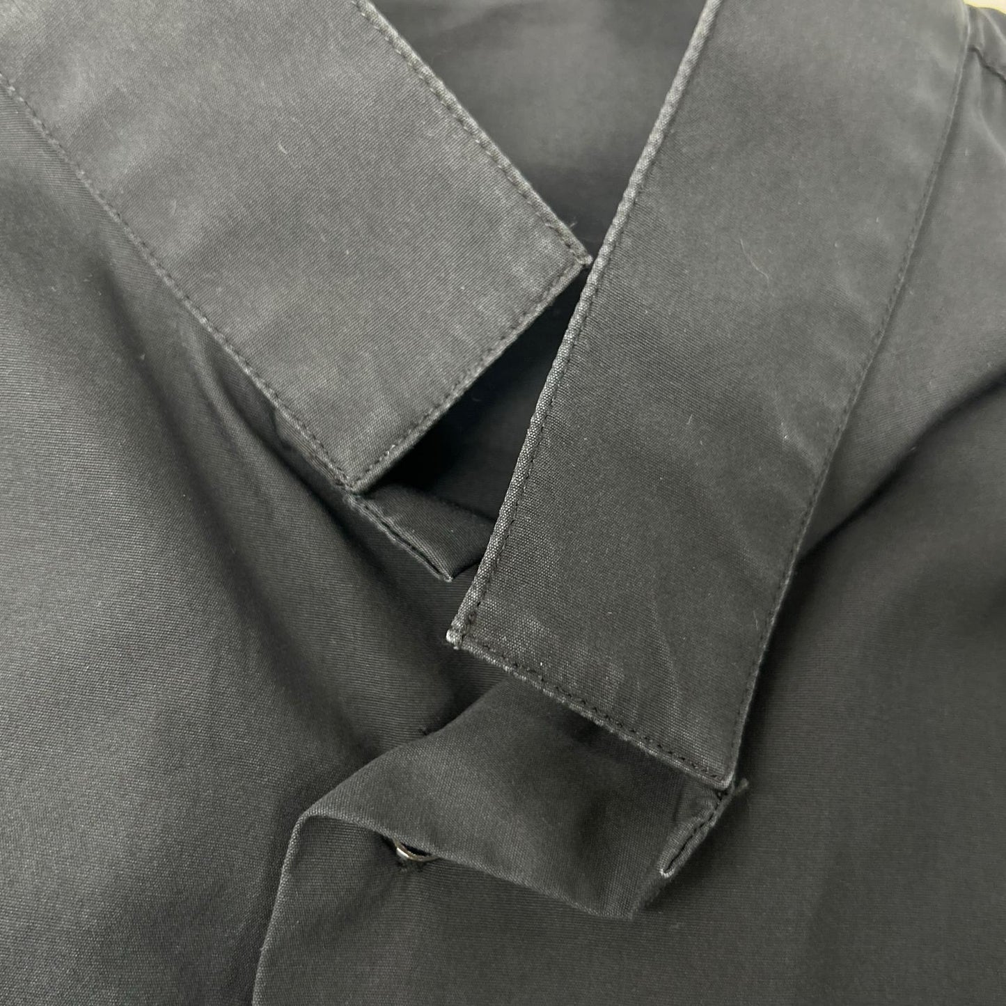 Dior HOMME ディオールオム 163C505A1581 ダークネイビー スタンドカラー コットンブロード ドレス シャツ トップス