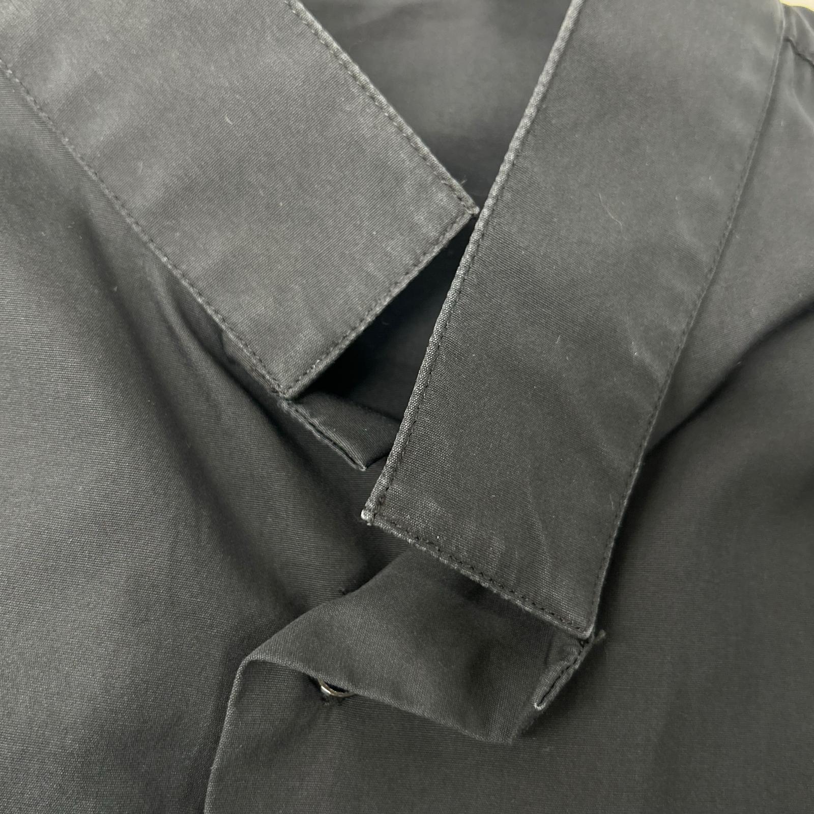 Dior HOMME ディオールオム 163C505A1581 ダークネイビー スタンドカラー コットンブロード ドレス シャツ トップス