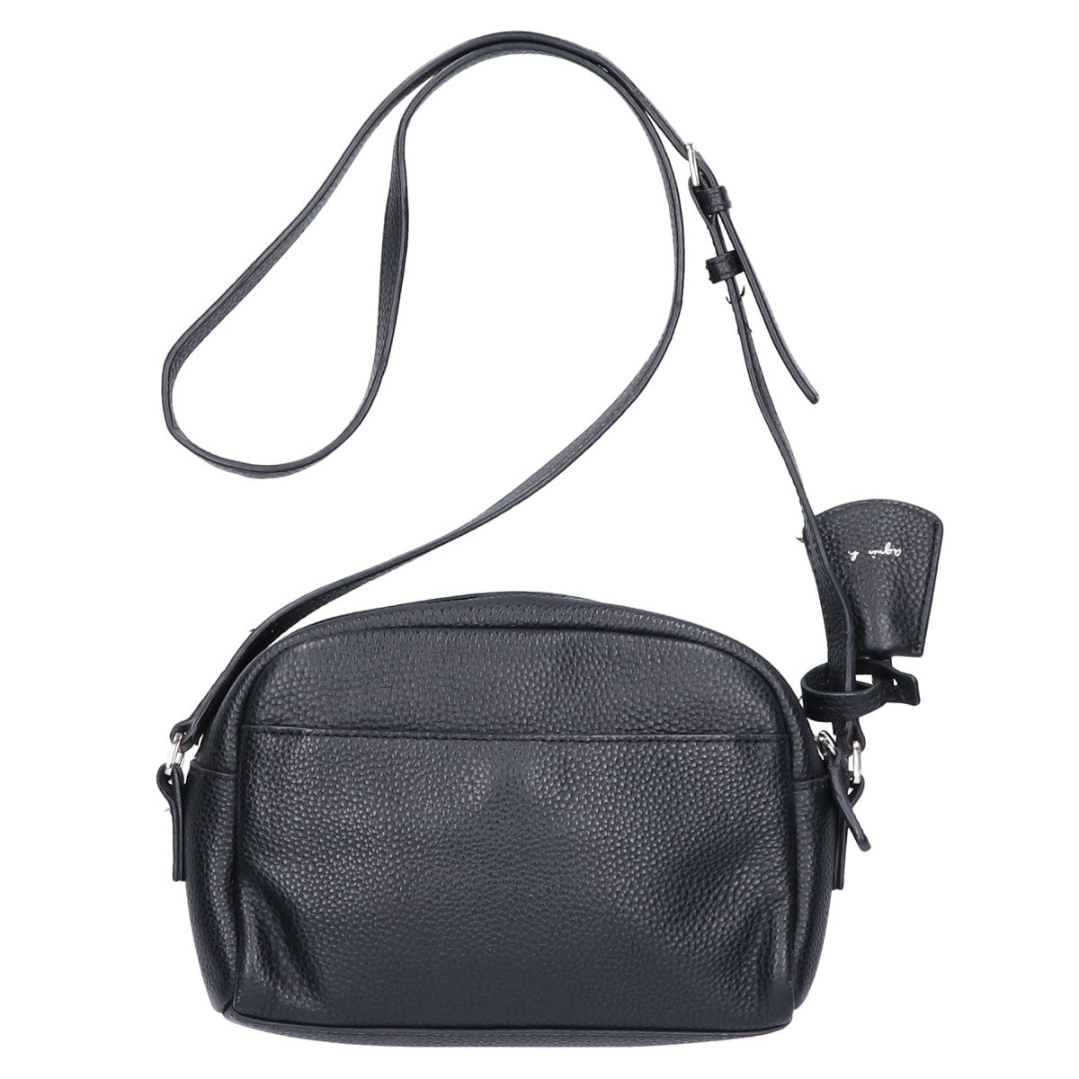 agnès b. NS03-03 Embossed-logo leather shoulder bag