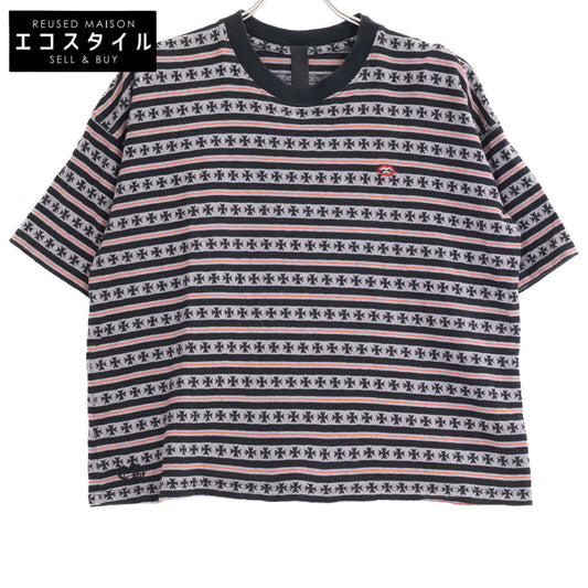 Chrome hearts クロムハーツ マッティボーイ ワイノットストライプクロス半袖Tシャツ トップス