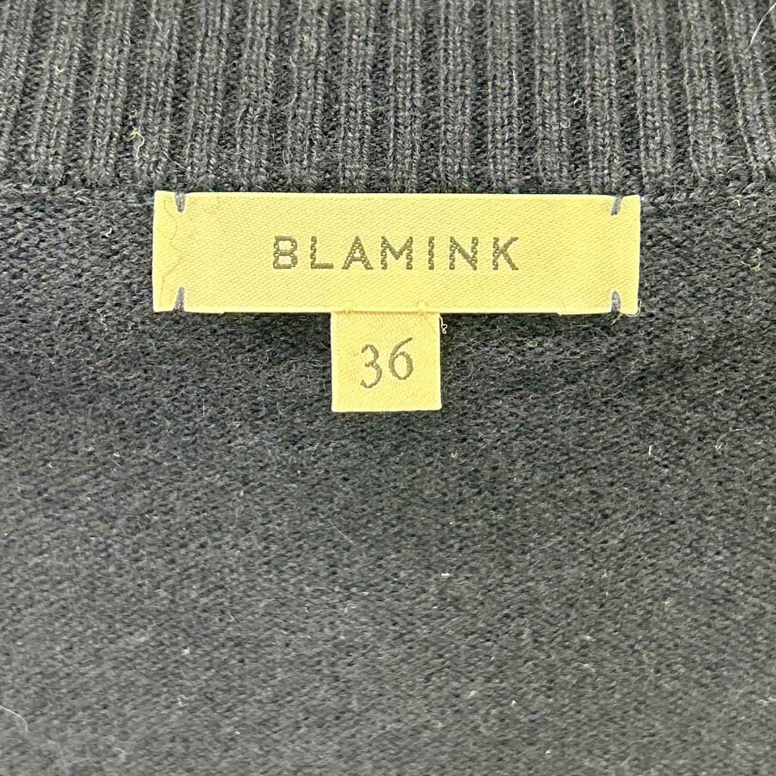 BLAMINK ブラミンク ネイビー R CA/S 16G VN LSL ニット カーディガン トップス