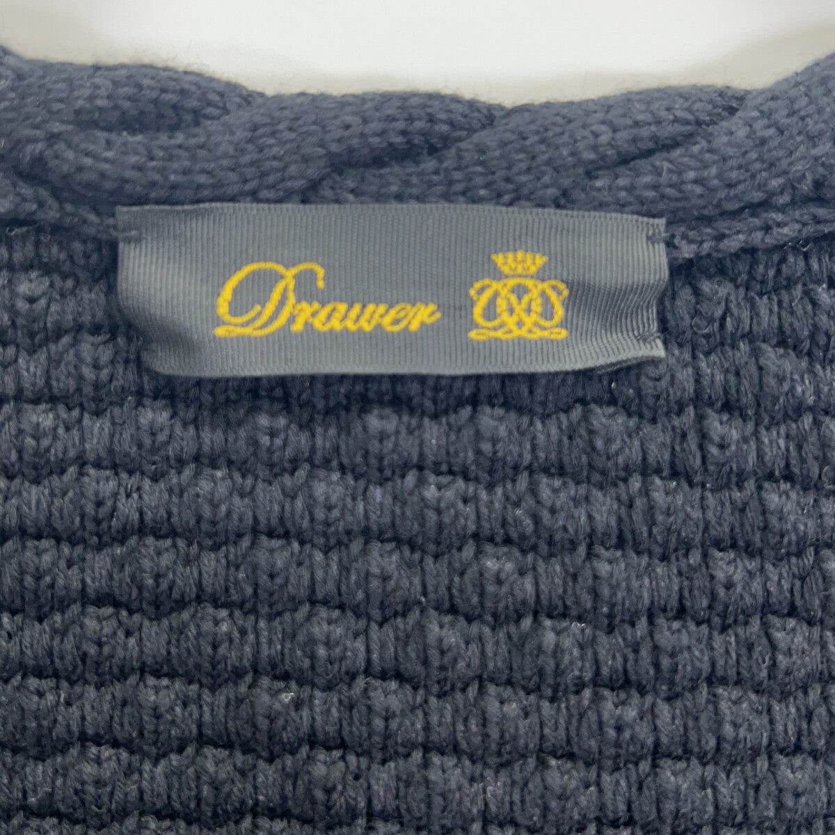 DRAWER ドゥロワー ブラック ノーカラー ケーブルパイピング ジャケット ジャケット