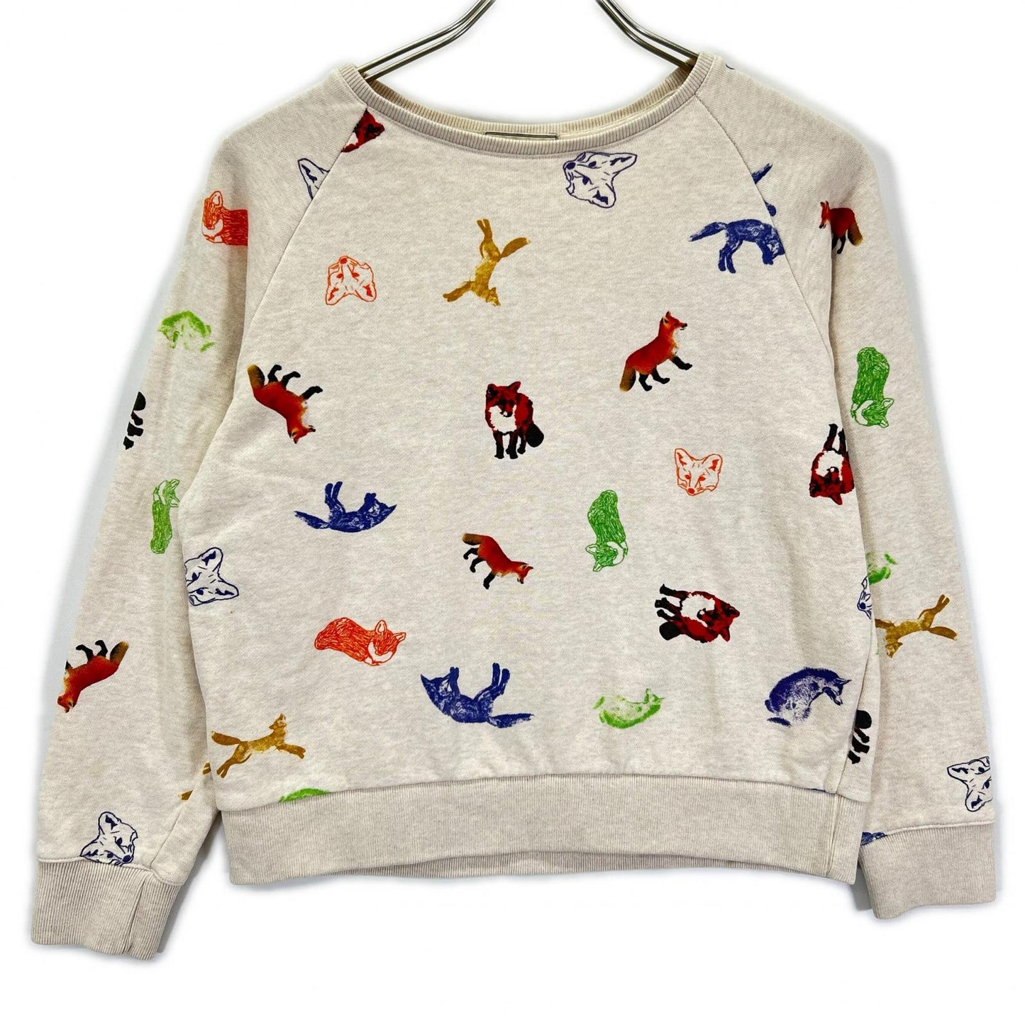 MAISON KITSUNE メゾンキツネ KWM-0406-A アイボリー コットン Melange Childish Sweater トップス
