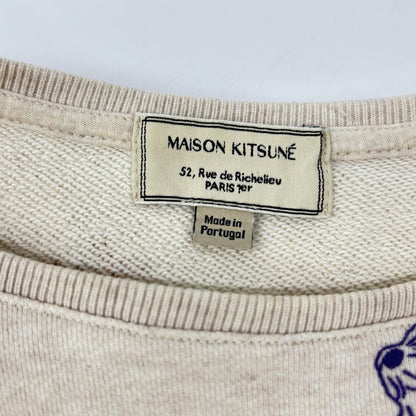 MAISON KITSUNE メゾンキツネ KWM-0406-A アイボリー コットン Melange Childish Sweater トップス