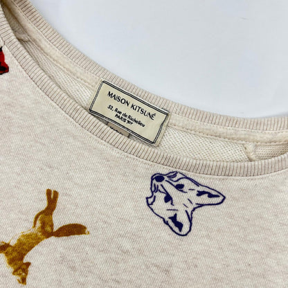 MAISON KITSUNE メゾンキツネ KWM-0406-A アイボリー コットン Melange Childish Sweater トップス