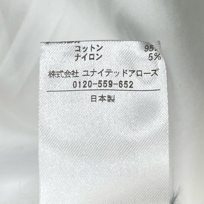 DRAWER ドゥロワー ホワイト ヘムレーススタンドノースリーブブラウス トップス