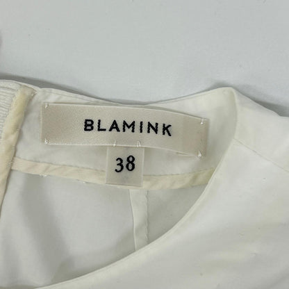 BLAMINK ブラミンク ホワイト バッグZIP ブラウス トップス
