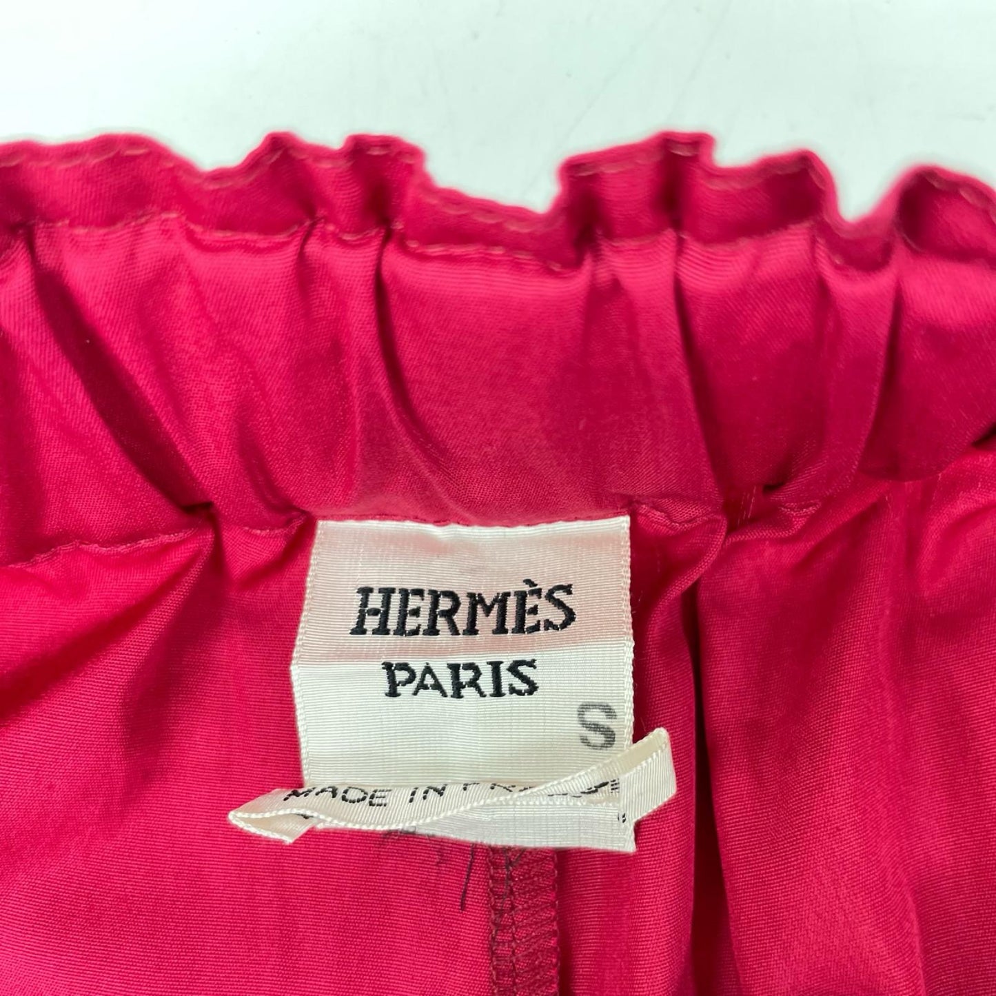 HERMES エルメス 2E3403D2 ピンク 刺繍ポケット ビーチショートパンツ ボトムス