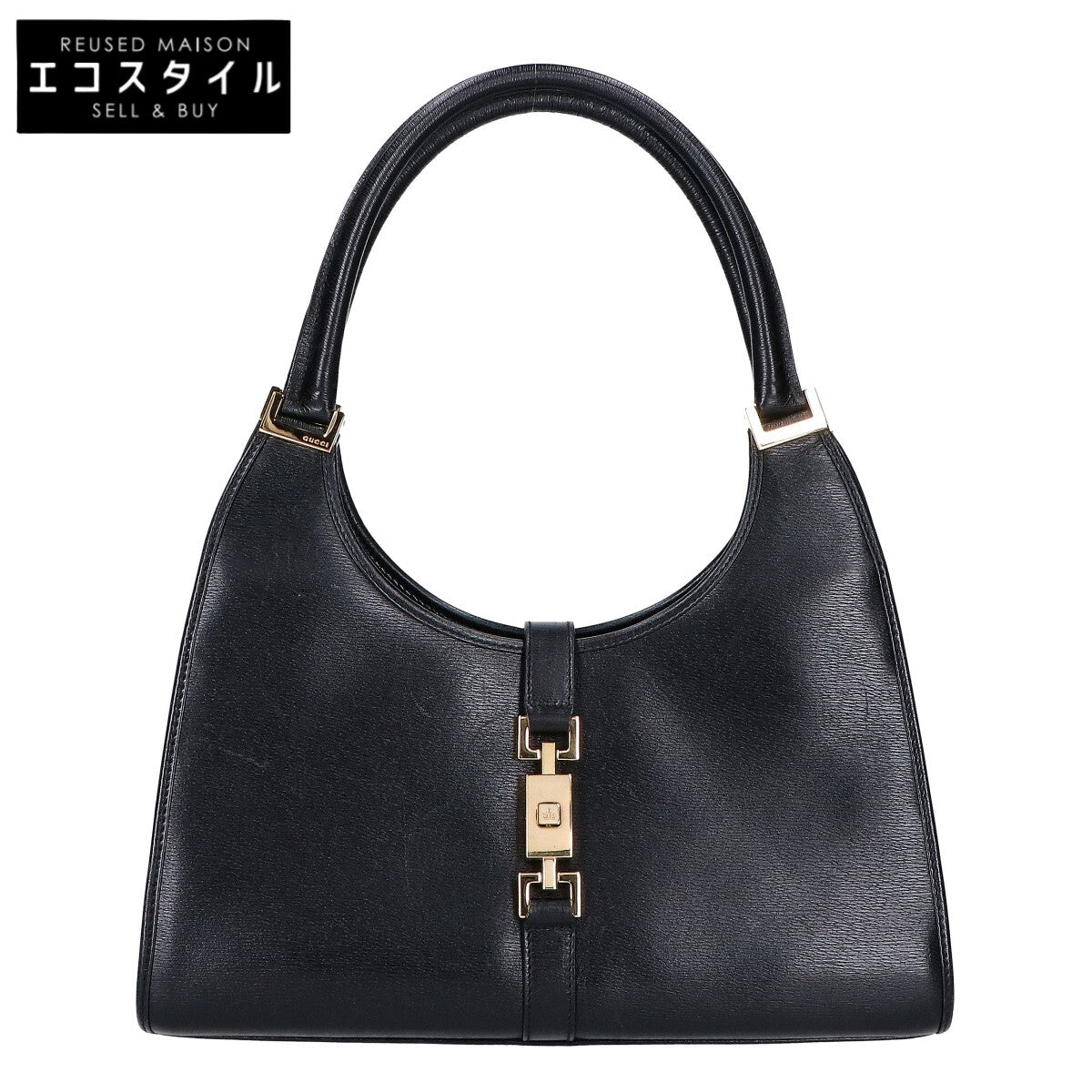 GUCCI グッチ 002・1067 ジャッキー 型押しレザー ハンドバッグ