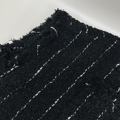 sacai サカイ 25年 25-07663 ブラック ナイロンコットン ツイード ベスト ジャケット ジャケット