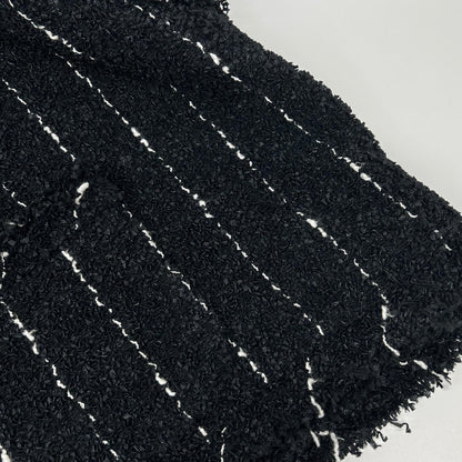 sacai サカイ 25年 25-07663 ブラック ナイロンコットン ツイード ベスト ジャケット ジャケット