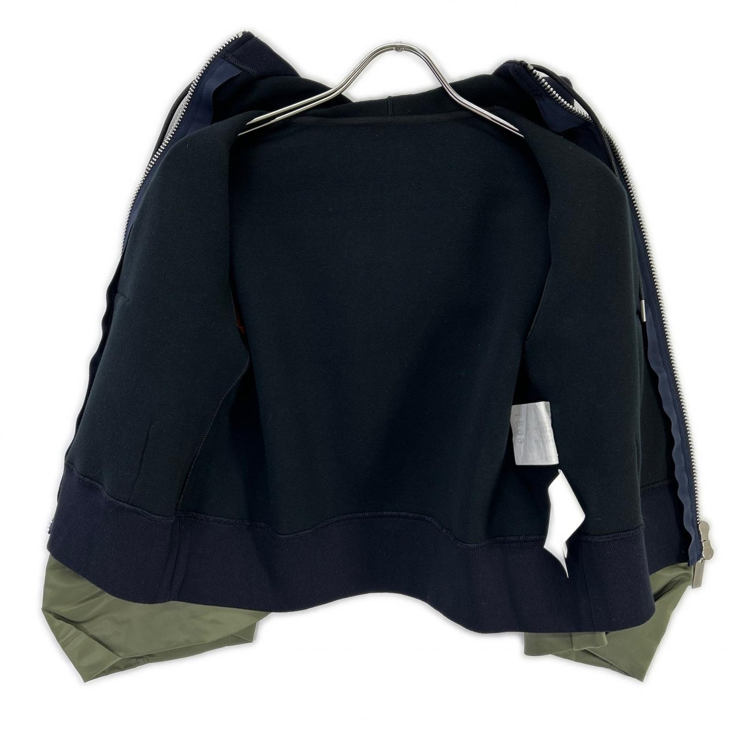 sacai サカイ 23年 23-06681 ネイビー MA-1 Sponge Sweat Hoodie ブルゾン ジャケット