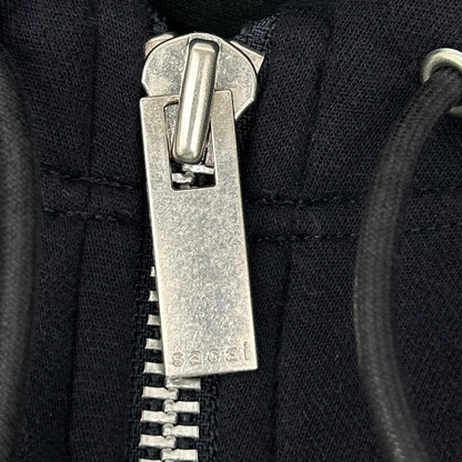sacai サカイ 23年 23-06681 ネイビー MA-1 Sponge Sweat Hoodie ブルゾン ジャケット
