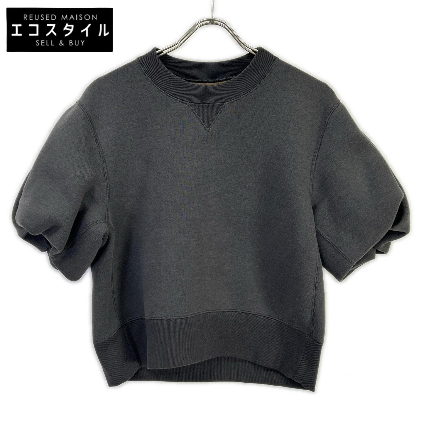 sacai サカイ 24SS 24-07164 グレー Sponge Sweat Pullover トップス