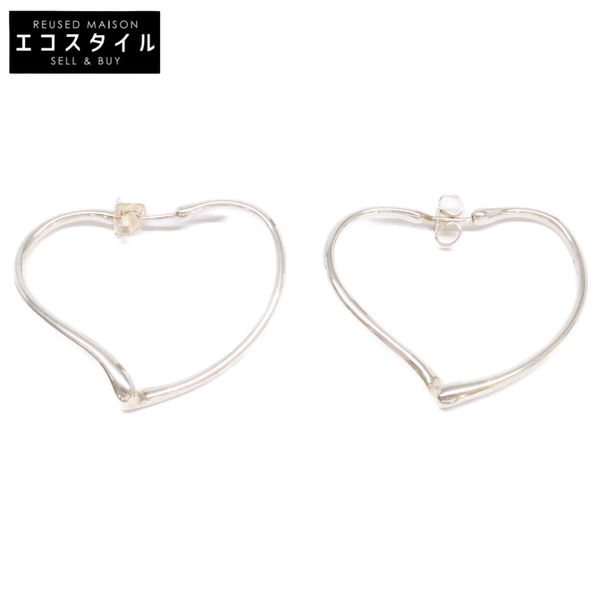 TIFFANY&Co. ティファニー Ag925 ハート フープ ピアス