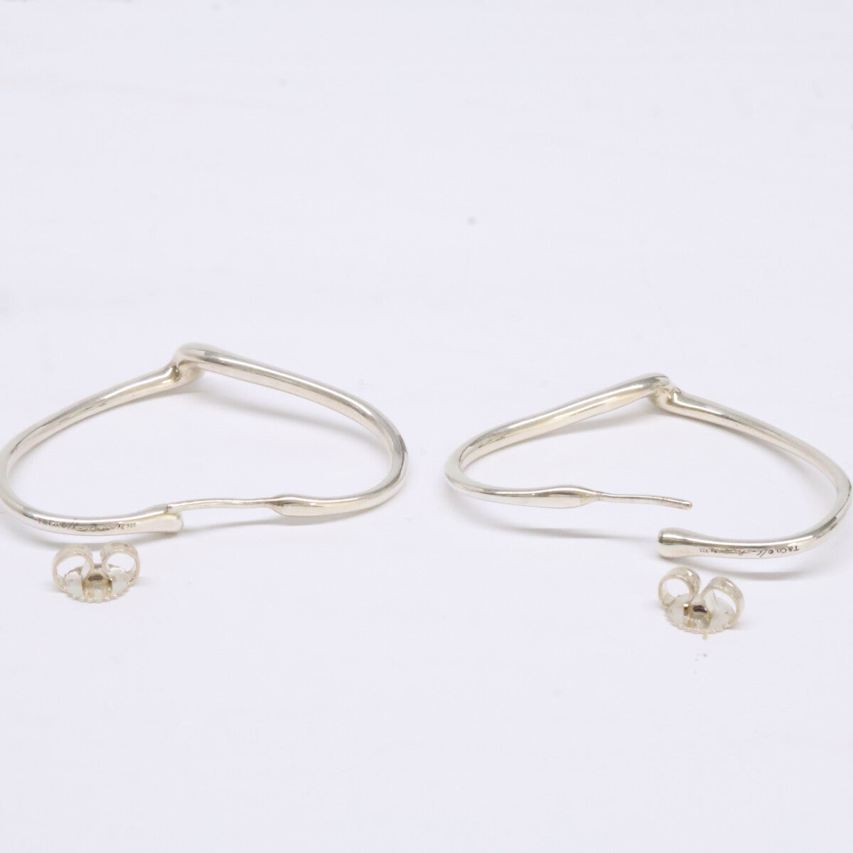 TIFFANY&Co. ティファニー Ag925 ハート フープ ピアス