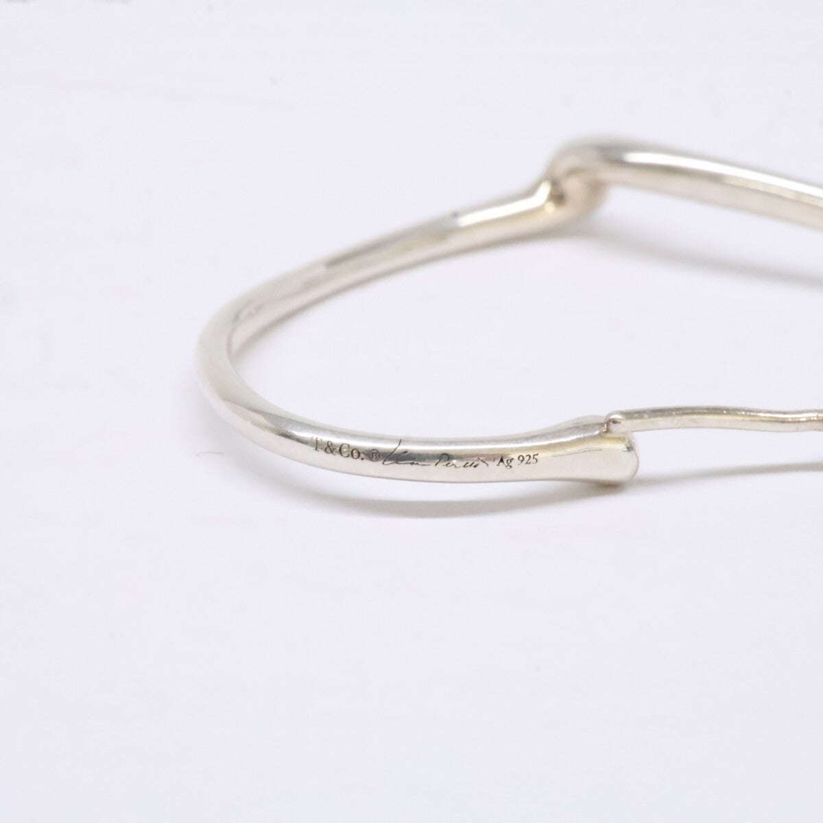 TIFFANY&Co. ティファニー Ag925 ハート フープ ピアス