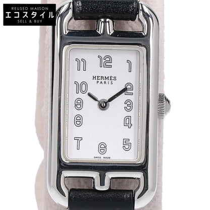 HERMES エルメス 新品仕上げ済み NA2.110 ナンタケット カーフレザーベルト クオーツ 腕時計