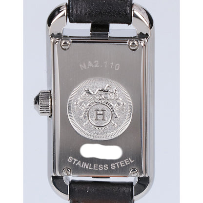 HERMES エルメス 新品仕上げ済み NA2.110 ナンタケット カーフレザーベルト クオーツ 腕時計