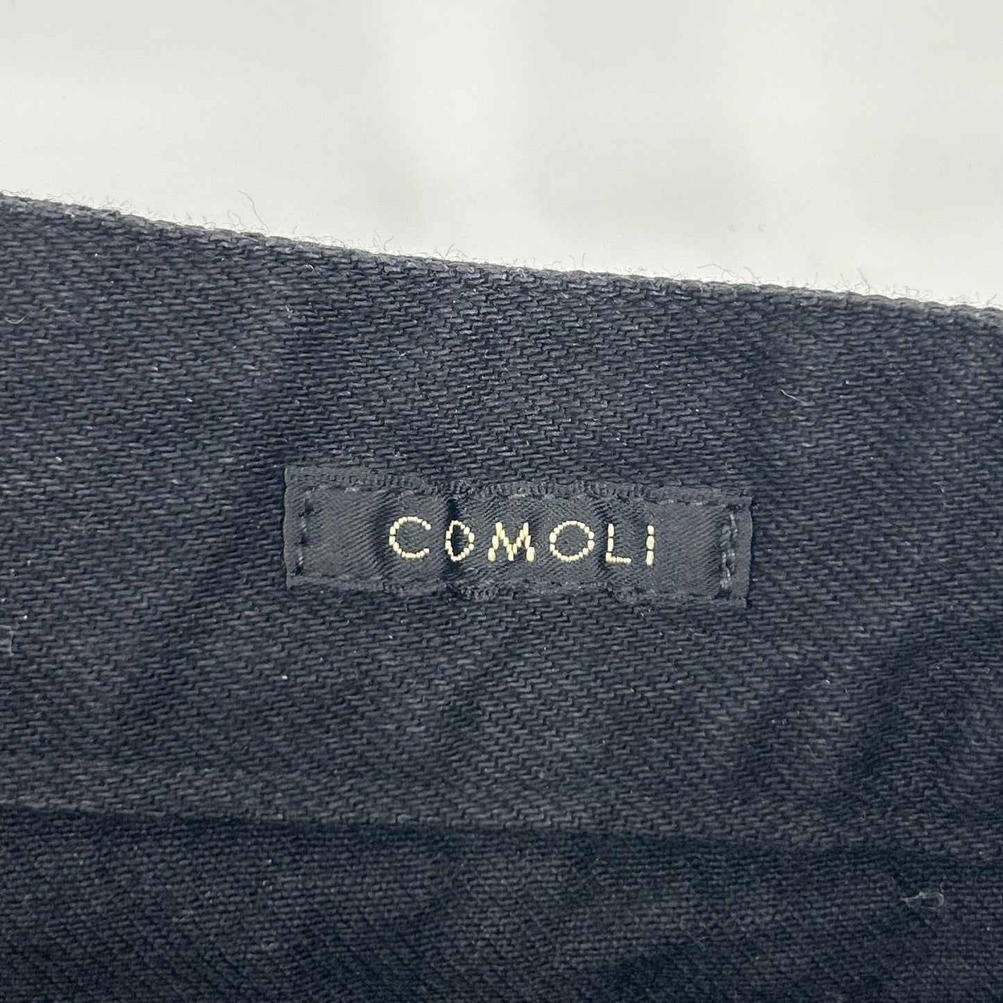 COMOLI コモリ 19AW Q03-03005 ブラック デニム ベルテッドパンツ ボトムス