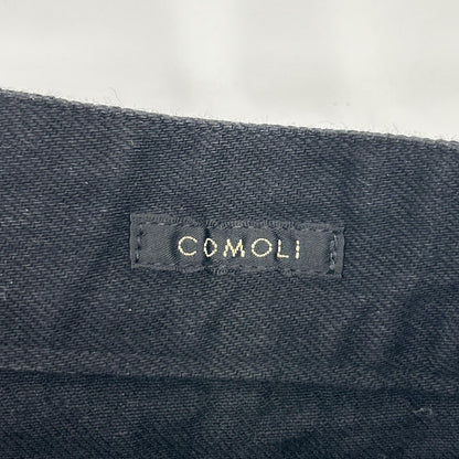 COMOLI コモリ 19AW Q03-03005 ブラック デニム ベルテッドパンツ ボトムス