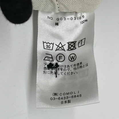 COMOLI コモリ 19AW Q03-03005 ブラック デニム ベルテッドパンツ ボトムス