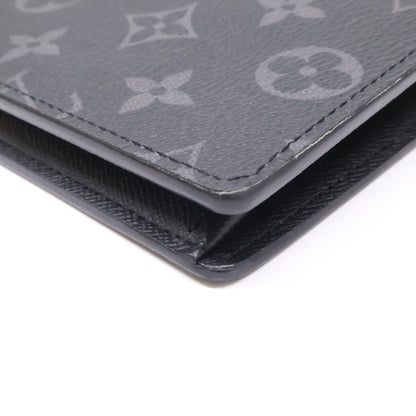 LOUIS VUITTON ルイヴィトン 【美品】M61697 ポルトフォイユ・ブラザ モノグラム・エクリプス 長財布 長財布（小銭入れあり）