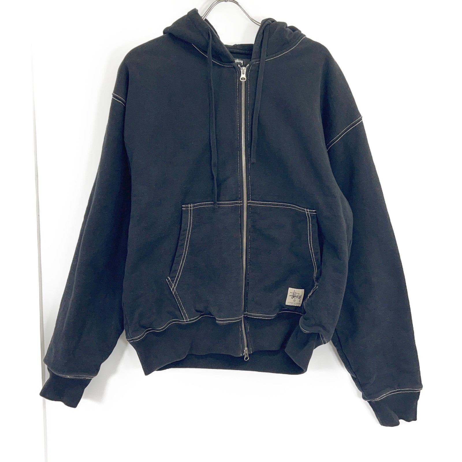 stussy ステューシー 118460 ブラック Double Face Label Full Zip Hoodie トップス