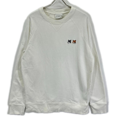 MAISON KITSUNE メゾンキツネ FM00358KM0002 Double Fox Head Patch Classic Sweatshirt トップス