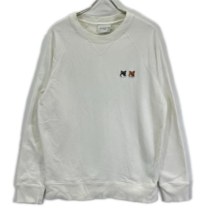 MAISON KITSUNE メゾンキツネ FM00358KM0002 Double Fox Head Patch Classic Sweatshirt トップス