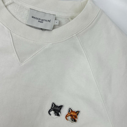 MAISON KITSUNE メゾンキツネ FM00358KM0002 Double Fox Head Patch Classic Sweatshirt トップス