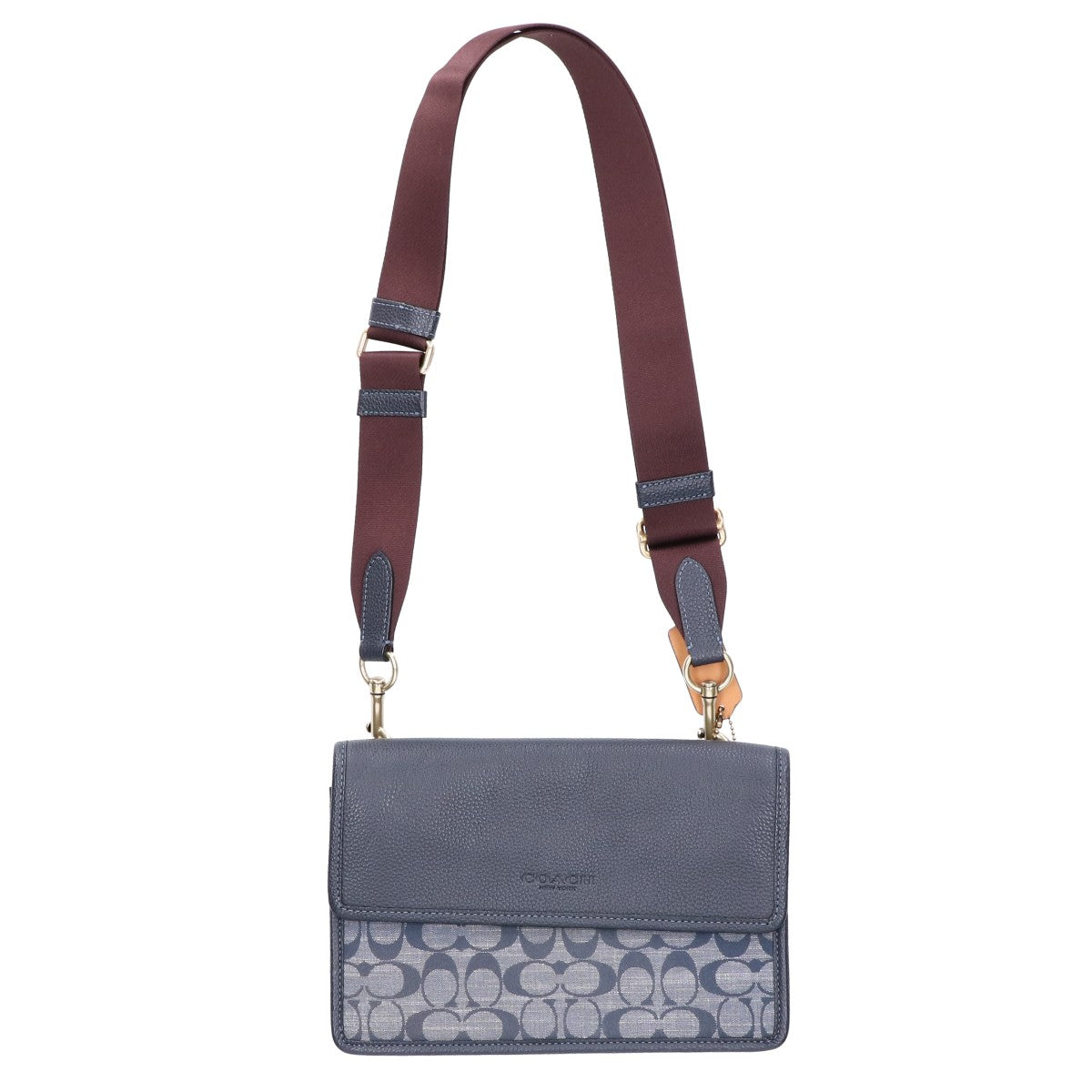 COACH コーチ M2144-C8185 シグネチャーキャンバスｘレザー クロスボディ ショルダーバッグ