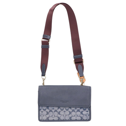 COACH コーチ M2144-C8185 シグネチャーキャンバスｘレザー クロスボディ ショルダーバッグ