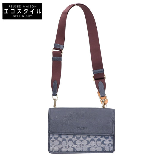 COACH コーチ M2144-C8185 シグネチャーキャンバスｘレザー クロスボディ ショルダーバッグ