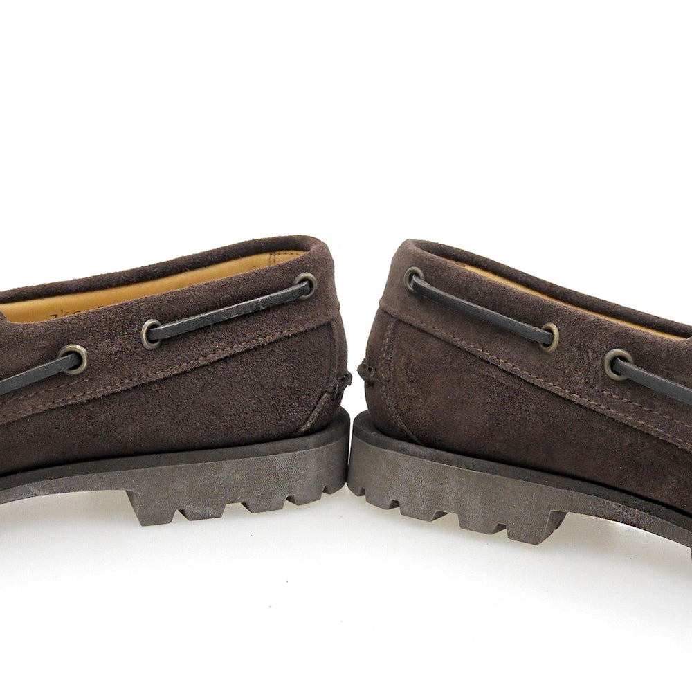 Paraboot パラブーツ 美品 MALO スエード デッキシューズ メンズ ブラウン 7 1/2 シューズ